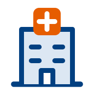 Hospital and clinic staffing icon